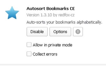 Autosort Bookmarks CE