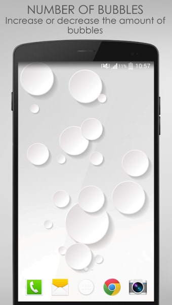 White Bubble Live Wallpaper