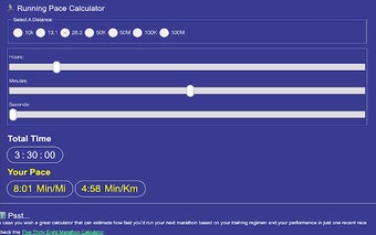 Running Pace Calculator