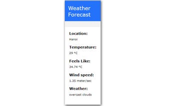 aWeather Forecast Extension