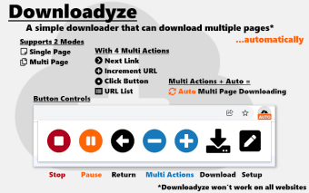 Downloadyze — a Multiple Page Downloader