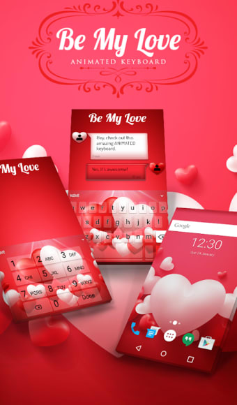 Be My Love Animated Keyboard + Live Wallpaper