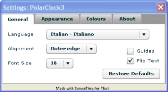 PixelBreaker PolarClock Screensaver