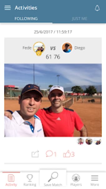 Central Court Tennis Tracker  Social App