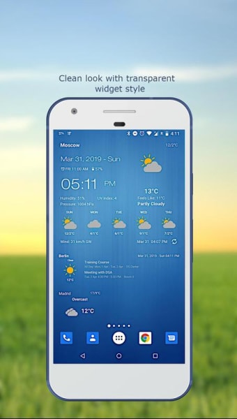 Weather  Clock Widget for Android