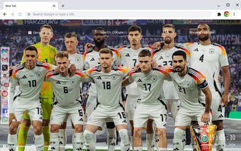 Germany National Football Team Euro 2024 New Tab Extension