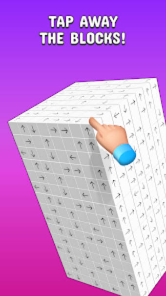 Tap to Unblock 3d Cube Away