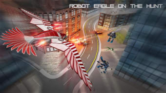 Flying Robot Eagle - Muscle Car Robot Transform