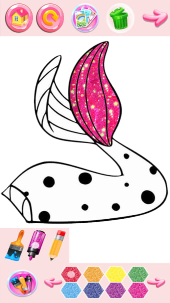 Glitter Ladybug dress Coloring Book