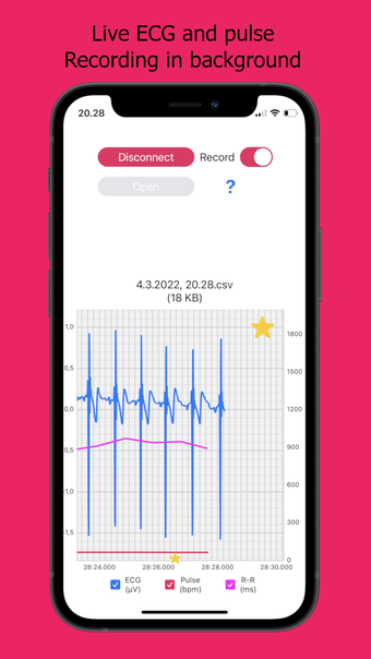 ECG Logger for Polar H10