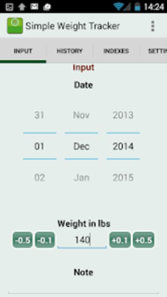 Simple Weight Tracker - Free