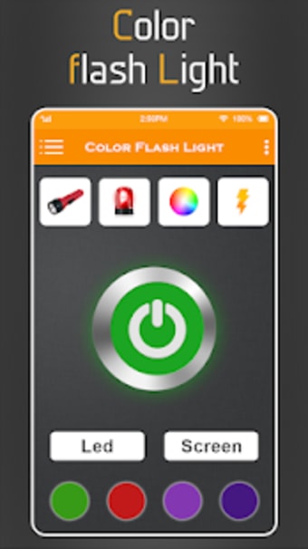 Color flash light : Torch LED Light