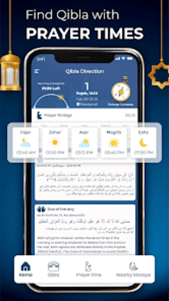 Qibla finder: Azan Prayer time