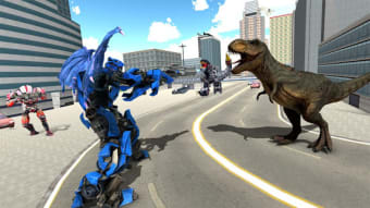 Transforming Dragon Robot VS Jurassic Dino World