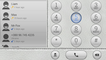 Theme for ExDialer White Leather