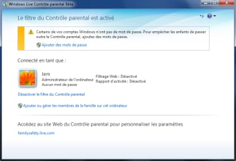 Windows Live Controle Parental