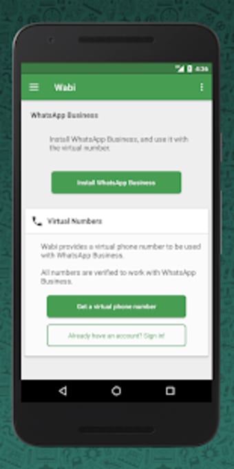 Wabi  Virtual Number for WhatsApp Business