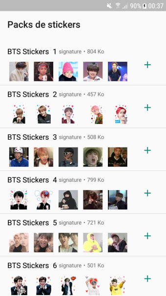 BTS Stickers WAStickerApp