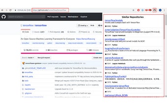 GitHub similar repository suggestions