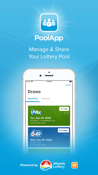 PoolApp by Atlantic Lottery