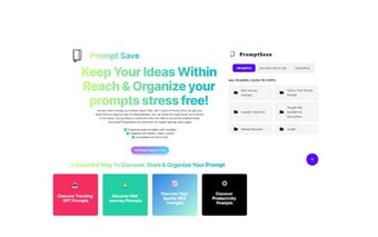 PromptSave: Discover, Save & Share Prompts