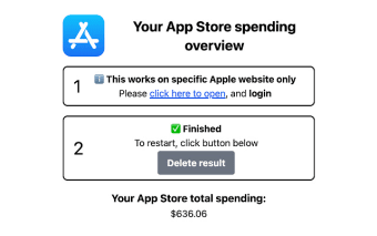 Your App Store spending overview