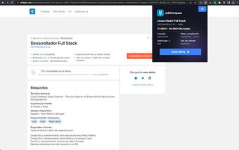 Infojobs Tracker Extension