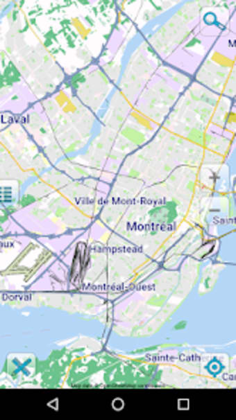 Map of Montreal offline