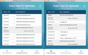 Roboboogie's Optimizely Events Tracker