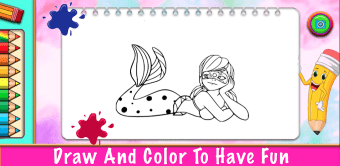 LadyBug Coloring princess Game