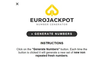 Eurojackpot Number Generator