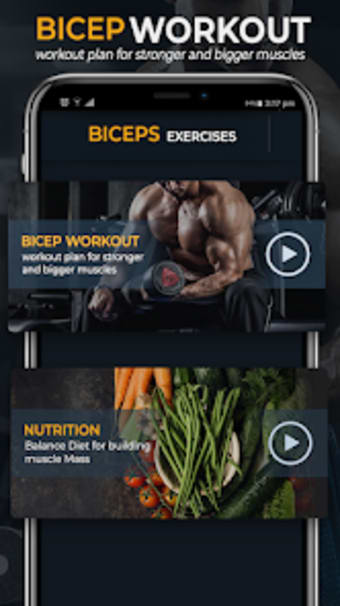Biceps Workout and Nutrition