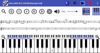 Piano MIDI Bluetooth USB