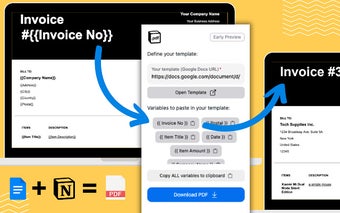 Notion database entries to customizable PDF