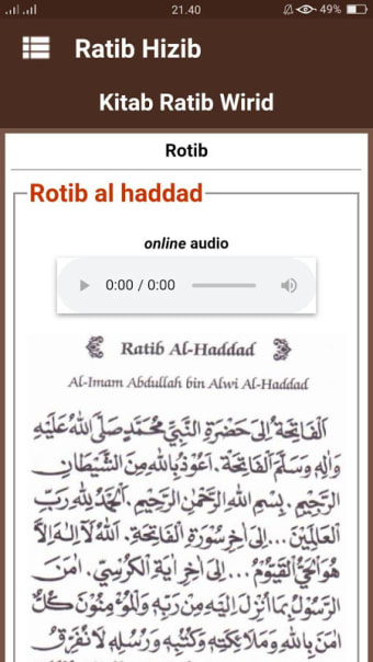 Kitab Rotib & Hizib Lengkap