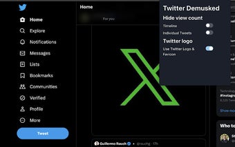 Twitter demusked: Remove analytics view count