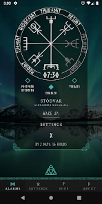 Viking music alarm clock