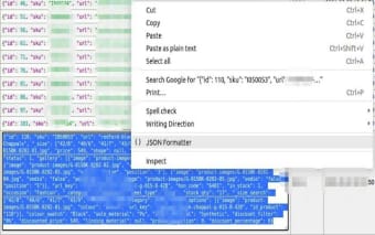 google chrome json formatter