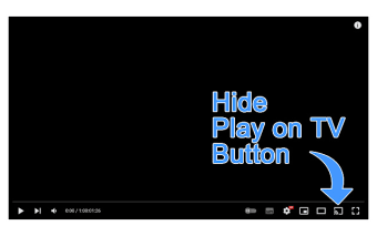 Hide YouTube TV Button