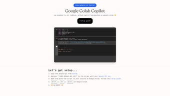 Google Colab Copilot