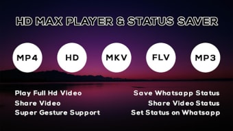 HD Max Player And Status Saver