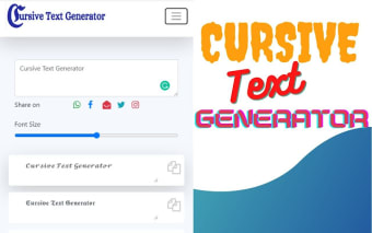Cursive Text Generator» 100+ Cursivee Fonts
