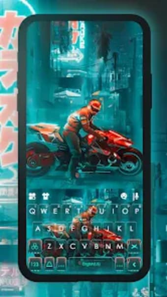 Moto Racer Keyboard Background