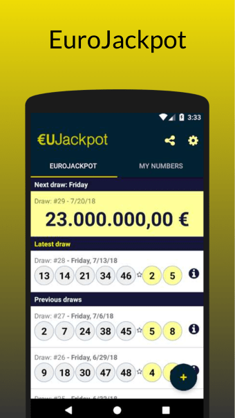 EuroJackpot Results euJackpot