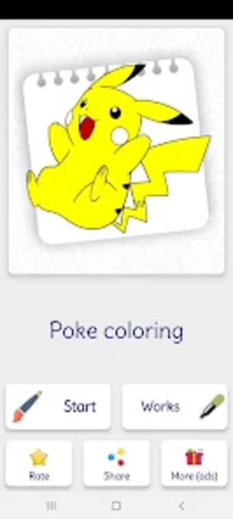 Poke Monsters Coloring Game