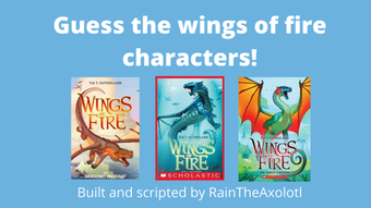 Book 2 Guess the wings of fire characters