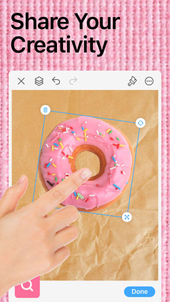 Donut Collage: Stickers Fonts