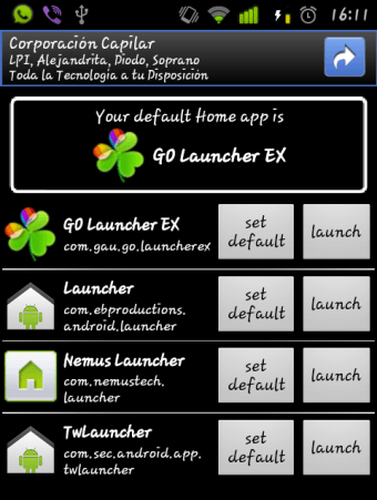 Home Switcher para Froyo