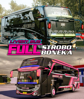 Livery Bus Full Strobo dan Ful