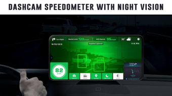 GPS Speedometer Night Vision Dash Cam: Speed Limit